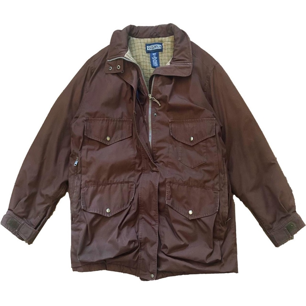 Gorgeous Land's End flannel fleece-lined women's coat